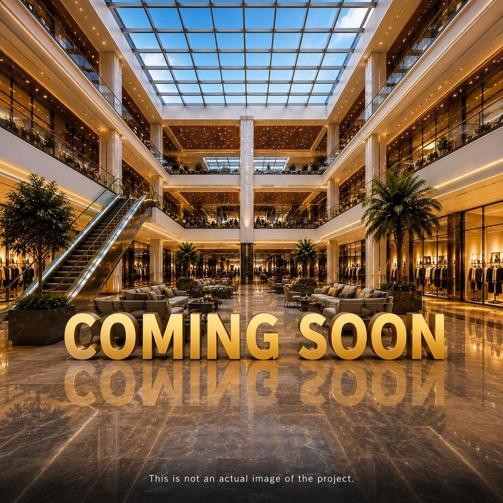 Floor plan coming soon — artistic impression of the GYGY Sector 135 atrium, not an actual image of the project